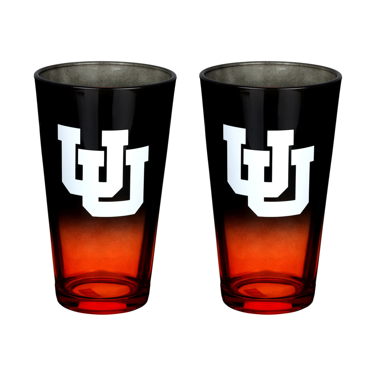 2-Pack Ombre Pint Glasses I |  University Of Utah