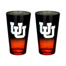 2-Pack Ombre Pint Glasses I |  University Of Utah