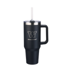 40oz Black Tumbler Lazer Engraved I |  University Of Washington