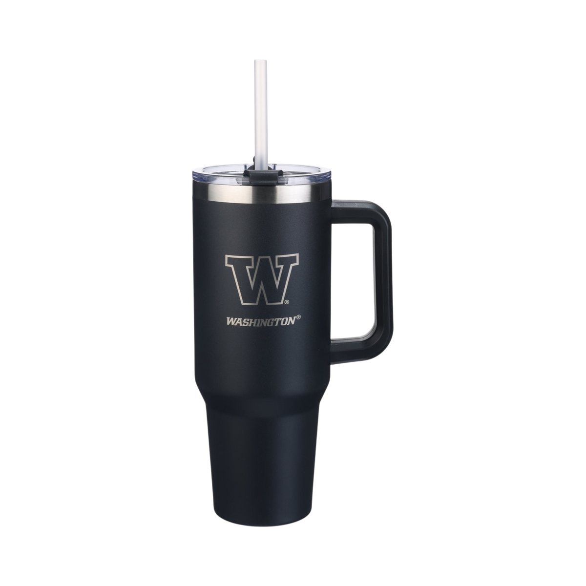 40oz Black Tumbler Lazer Engraved I |  University Of Washington