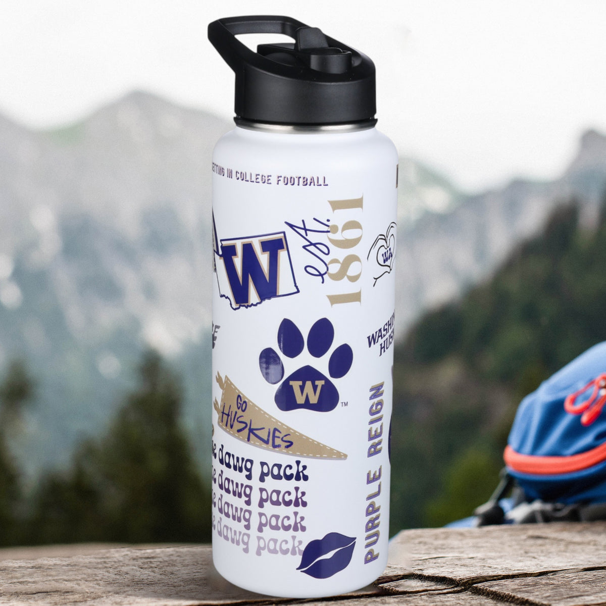 34oz Team Spirit Water Bottle I |  University Of Washington