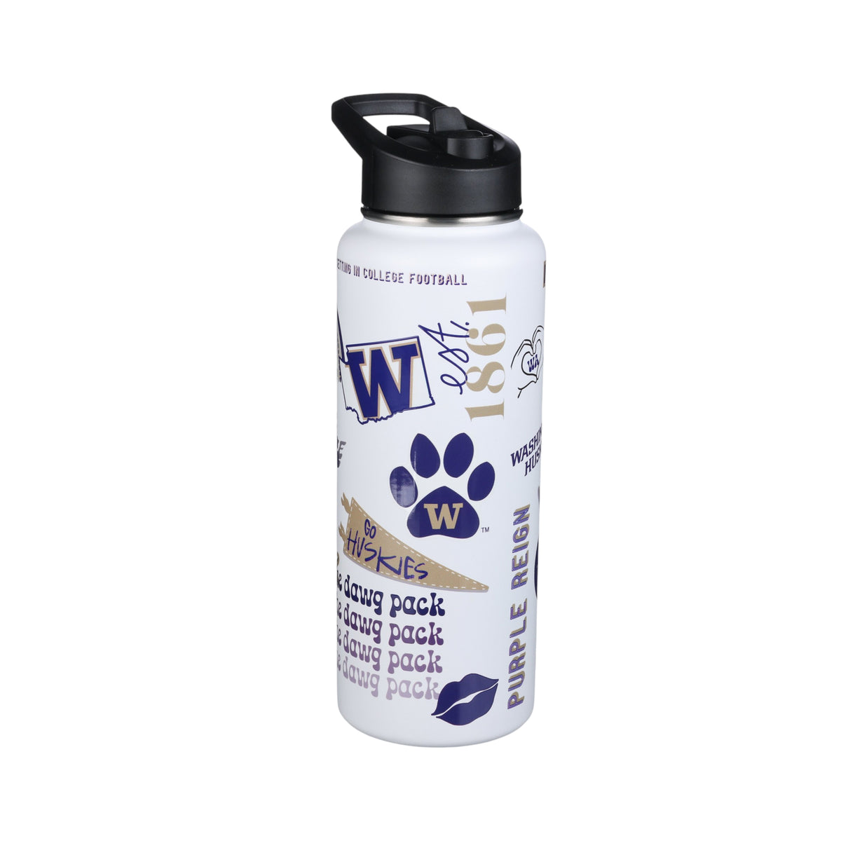 34oz Team Spirit Water Bottle I |  University Of Washington