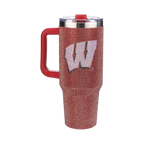 40oz TC Bling Game Tumbler w/ Vintage logo I | University Of Wisconsin