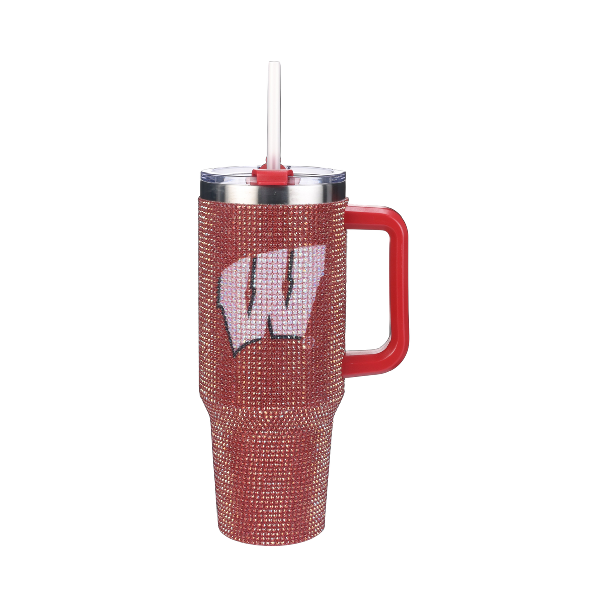 40oz TC Bling Game Tumbler w/ Vintage logo I | University Of Wisconsin