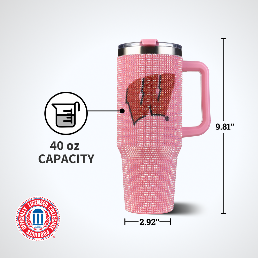 40oz Pink Bing Tumbler I |  University Of Wisconsin