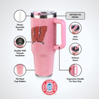 40oz Pink Bing Tumbler I |  University Of Wisconsin