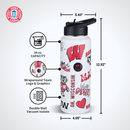 34oz Team Spirit Water Bottle I |  University Of Wisconsin