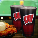 2-Pack Ombre Pint Glasses I |  University Of Wisconsin