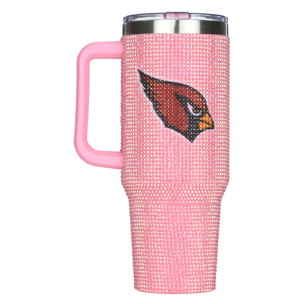 40oz Pink Bling Game Day Tumbler I | Arizona Cardinals