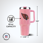 40oz Pink Bling Game Day Tumbler I | Arizona Cardinals