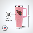 40oz Pink Bling Game Day Tumbler I | Arizona Cardinals