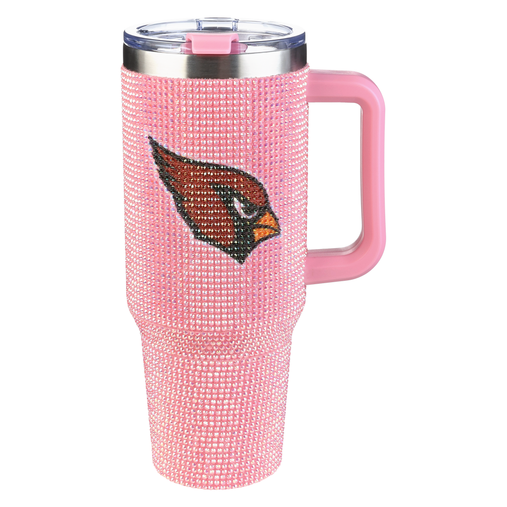 40oz Pink Bling Game Day Tumbler I | Arizona Cardinals