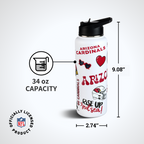34oz Team Spirit Water Bottle I | Arizona Cardinals