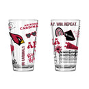 2pk 16oz Pint Glass, DP, Loco Design | Arizona Cardinals