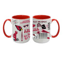 Loco Design 2 pack 15oz Mug | Arizona Cardinals