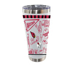 Sketchpad Design 30oz SS Tumbler | Arizona Cardinals