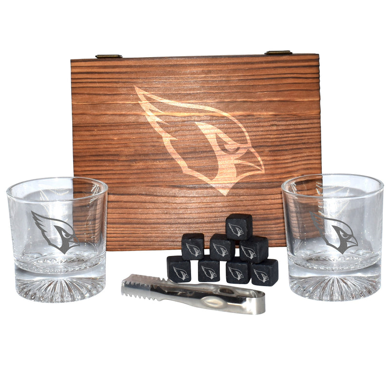 Wood Boxed Drinkware Set | Arizona Cardinals