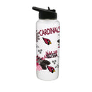34oz Quencher Bottle, DP, Flowers Design | Arizona Cardinals
