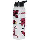  Cardinals 34oz Bow White Quencher Water Bottle 