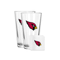 2 Pack Pint and Coasters Set| Arizona Cardinals