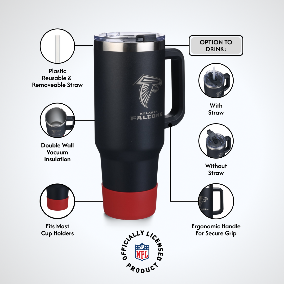 40 OZ Game Day Tumbler I | Atlanta Falcons