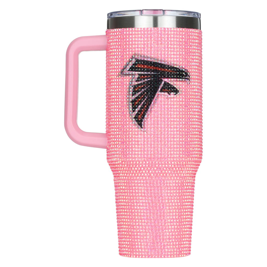 40oz Pink Bling Game Day Tumbler I | Atlanta Falcons