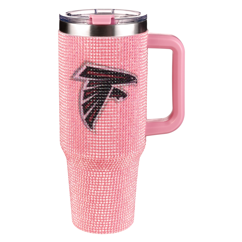40oz Pink Bling Game Day Tumbler I | Atlanta Falcons