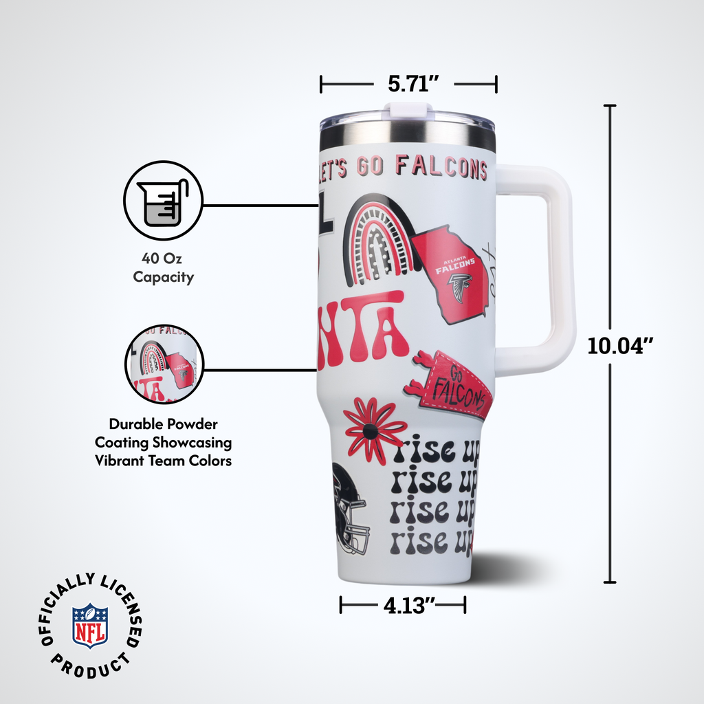 40oz Team Spirit Game Day Tumbler I | Atlanta Falcons