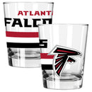2pk 15oz Old Fashion Glass Big Stripes Design | Atlanta Falcons