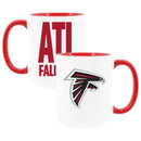 2pk 15oz White Mug Logo + Wordmark | Atlanta Falcons