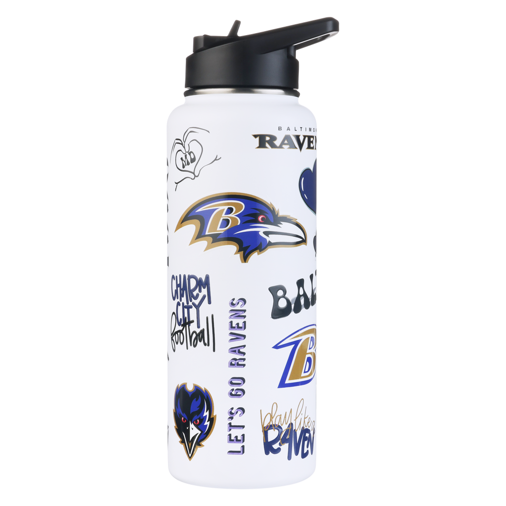 34oz Team Spirit Water Bottle I | Baltimore Ravens