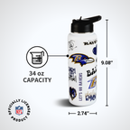 34oz Team Spirit Water Bottle I | Baltimore Ravens