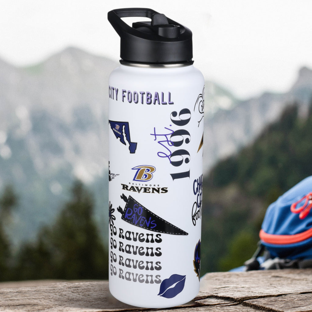 34oz Team Spirit Water Bottle I | Baltimore Ravens
