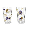 2pk 16oz Pint Glass, DP, Flowers | Baltimore Ravens