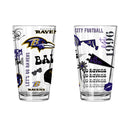 2pk 16oz Pint Glass, DP, Loco Design | Baltimore Ravens