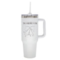  Ravens 40oz Bow White Stainless Steel Colossal Tumbler 