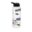 34oz Quencher Bottle, DP, Flowers Design | Baltimore Ravens