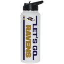 34oz Quencher Let's Go Team Dash Design | Baltimore Ravens