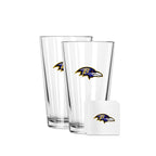 2 Pack Pint and Coasters Set | Baltimore Ravens