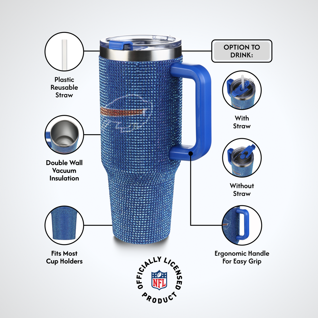40oz TC Bling Game Day Tumbler I | Buffalo Bills
