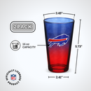 2-Pack Ombre Pint Glasses | Buffalo Bills