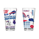 2pk 16oz Pint Glass, DP, Loco Design | Buffalo Bills