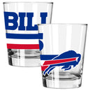 2pk 15oz Old Fashion Glass Big Stripes Design | Buffalo Bills