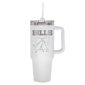  Bills 40oz Bow White Stainless Steel Colossal Tumbler 