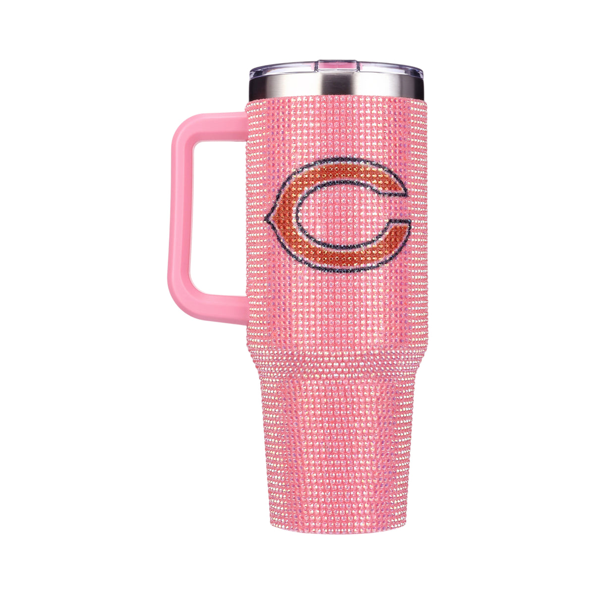 40oz Pink Bling Game Day Tumbler I | Chicago Bears