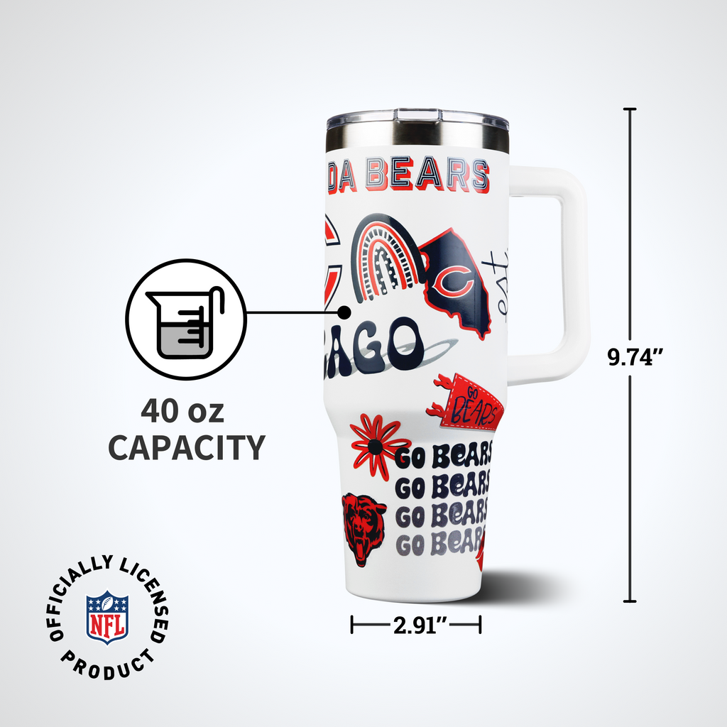 40oz Team Spirit Game Day Tumbler I | Chicago Bears