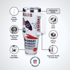 40oz Team Spirit Game Day Tumbler I | Chicago Bears