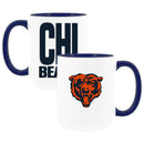 2pk 15oz White Mug Logo + Wordmark | Chicago Bears