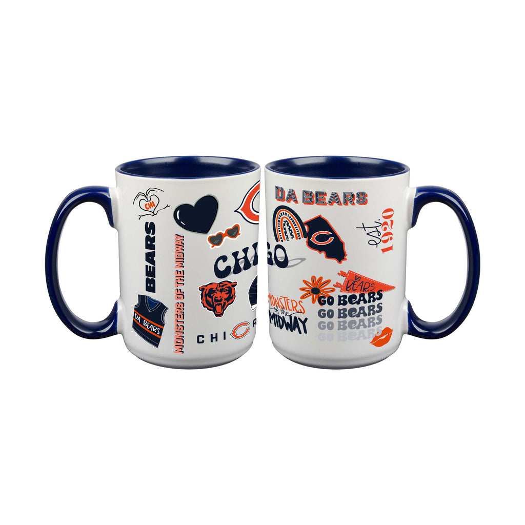 Loco Design 2 pack 15oz Mug | Chicago Bears