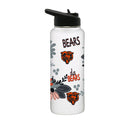 34oz Quencher Bottle, DP, Flowers Design | Chicago Bears